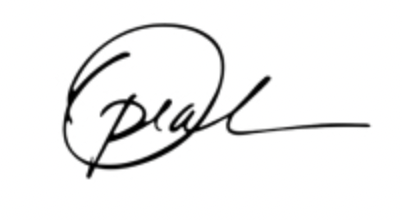Oprah's famous signature